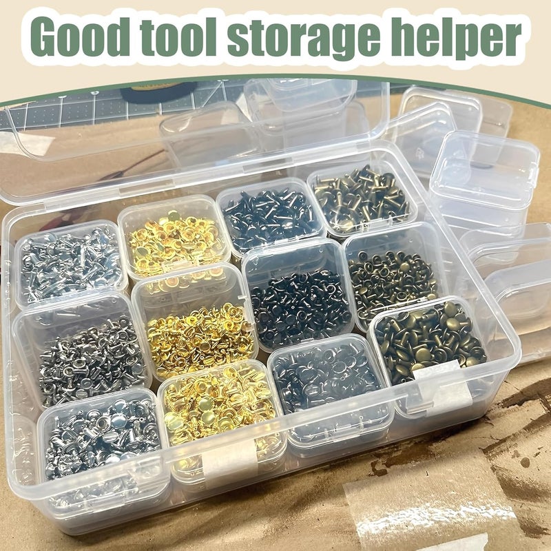 YOIYINI 31Pcs Mini Bead Containers，Clear Diamond Art Storage Case， Plastic Craft Supply Case for Organizing，Rectangle Containers for DIY Bead Craft，Jewelry，Small Part - Image 5